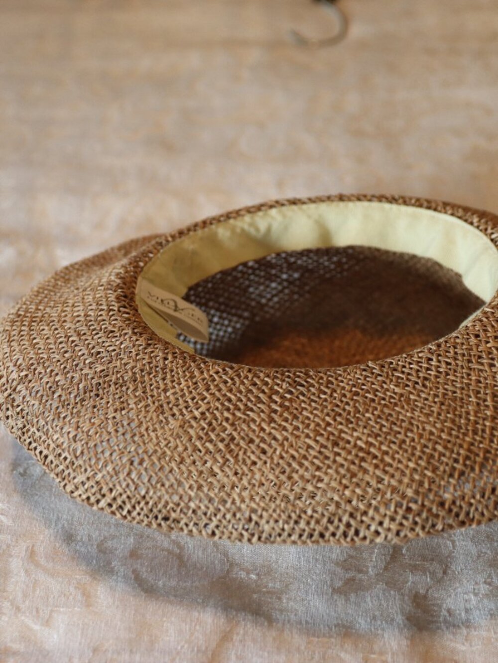 Villager Open Weave Straw Hat Twisted Raffia Tie Lightweight Summer Beach - Picture 5 of 14